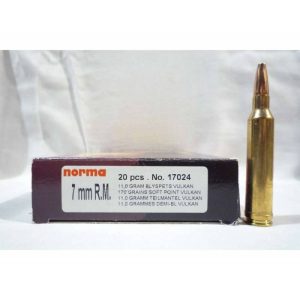 BALAS CALIBRE 7MM NORMA PUNTA PLOMO VULKAN 170 GRAINS