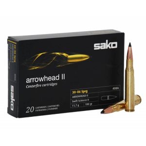 BALAS CALIBRE 30.06 SAKO ARROWHEAD P.PLÁSTICO 180 GRAINS
