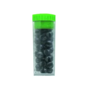 TUBO 30 GRAMOS PLOMOS REDONDOS CORTADOS EVIA NUM 8 GRUESO 10 MM