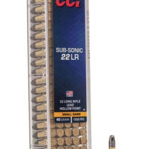 BALAS CALIBRE 22 LR  CCI Sub-Sonic 40 grains - LHP