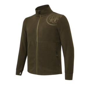 CHAQUETA POLAR BERETTA HP LOGO FULL ZIP GREEN MOSS - M