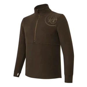 Polar térmico Beretta HP Logo con cremallera media color marrón